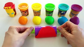 Learn Colors with Play Doh Dinosaur Molds