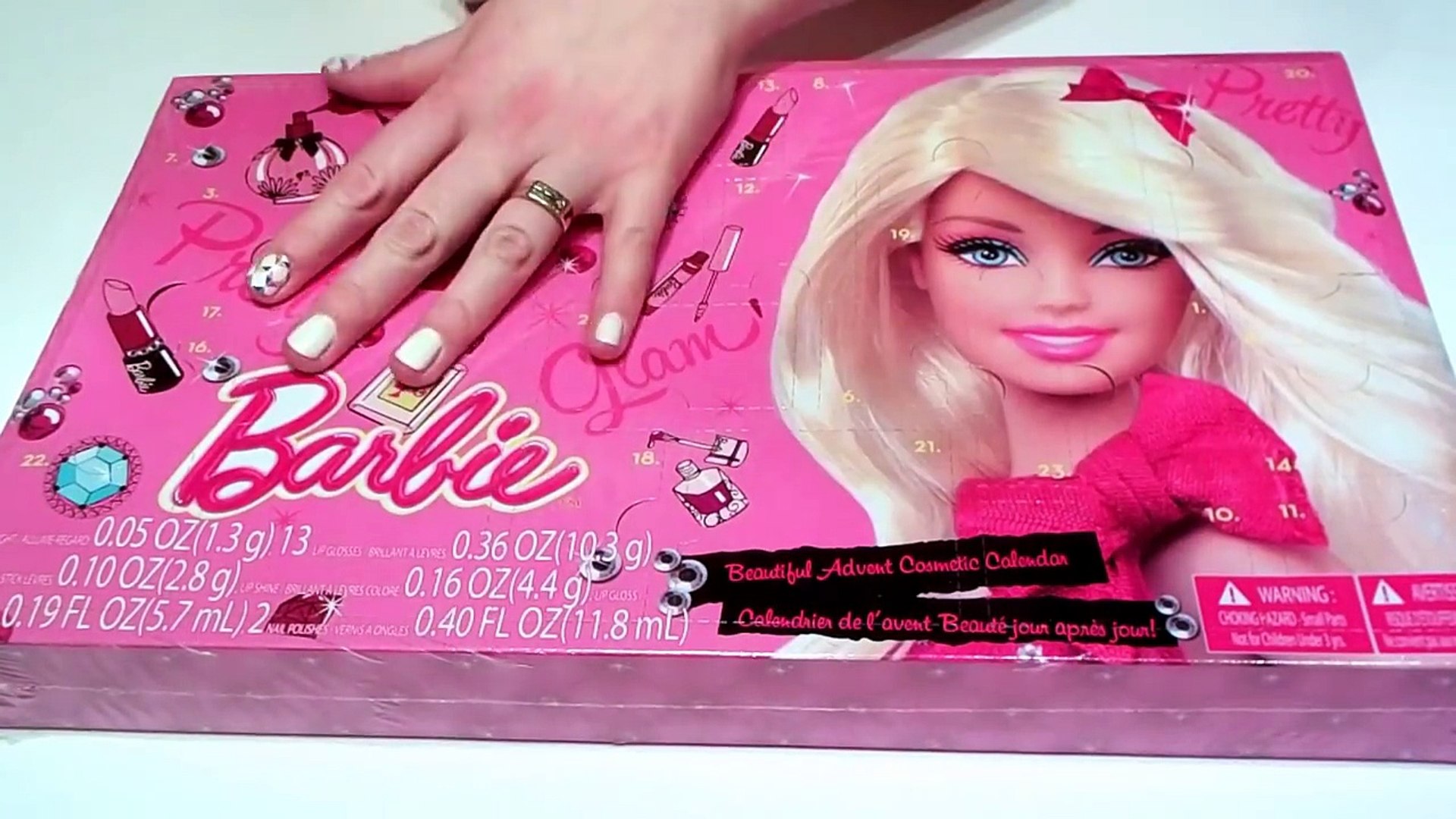 barbie cosmetic calendar