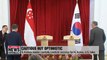 Moon carefully predicts success for N. Korea, U.S. talks during summit with Singapore