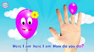 Balloon Finger Family Nursery Rhyme for Children