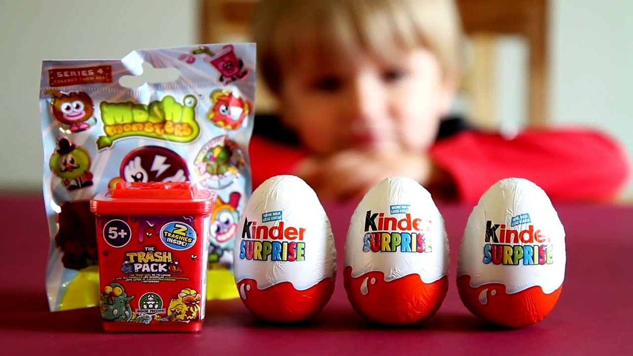 The Trash Pack Moshi Monsters Kinder Surprise Egg Monsters University by Disney Pixar