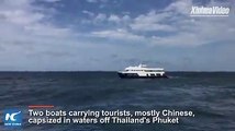 At least 33 people have died and 23 remain missing after two boats capsized in southern Thailand, according to the governor of Thailand's Phuket Province.