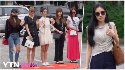 [Y영상] 에이핑크, 여신 분위기로 출근...'청순돌 입증' / YTN