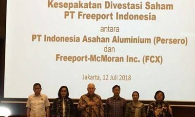 Resmi, Pemerintah Kuasai Saham Mayoritas Freeport Indonesia