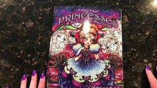 Hannah Lynns Fairy Tale Princesses & Storybook Coloring book flip through