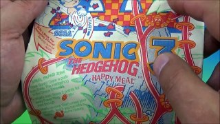 1993 McDONALDS SONIC THE HEDGEHOG 3 SET OF 5 HAPPY MEAL KIDS TOYS VIDEO REVIEW