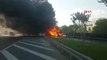 İstanbul Bayrampaşa'da Otobüs Yangını