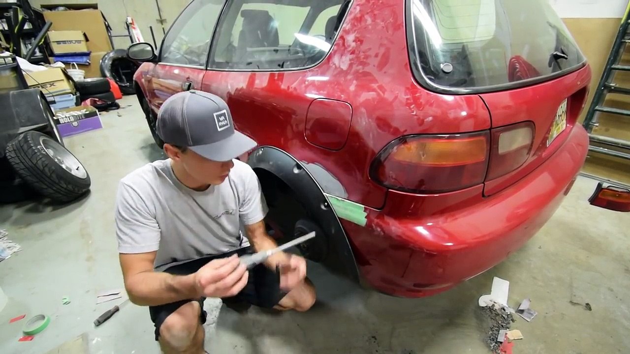 Installing & MOLDING Fender Flares!! EG Hatch Dailymotion Video