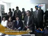 SANCIONARÁN A COLEGIOS - HUANCAYO