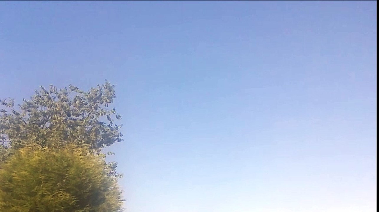 Deep Blue Sky on a Summer Day Footage