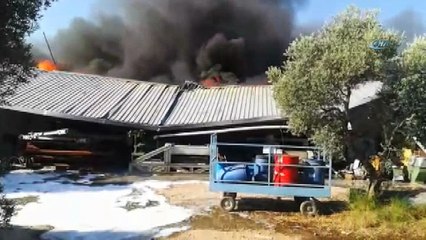 Tekstil fabrikasında büyük yangın