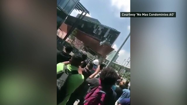Shocking footage of Mexico City shopping mall collapse!