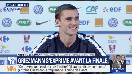 Le jeu des Bleus critiqué par les Belges: "Si j'ai l'étoile je m'en fous du jeu qu'on aura fait", affirme Griezmann