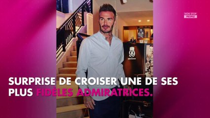 David Beckham : Une groupie lui montre ses seins en plein milieu du trafic