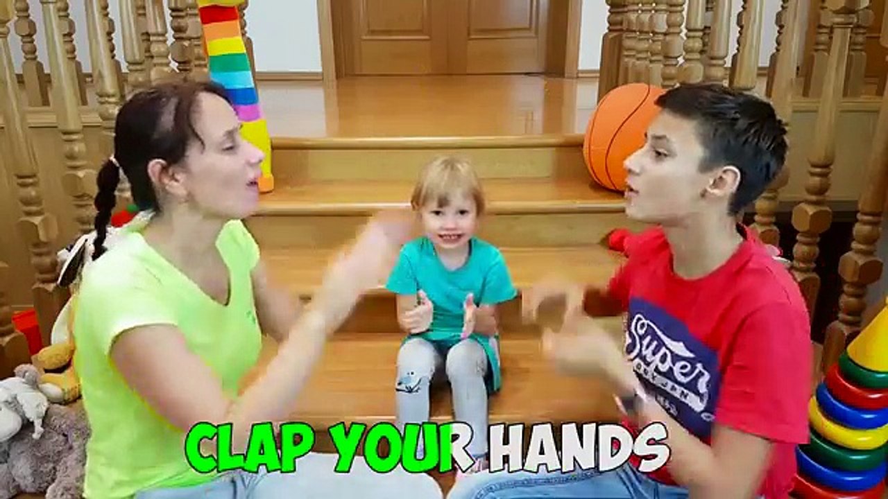 Clap Your Hands Action Songs for Kids Children Nursery rhymes Family fun