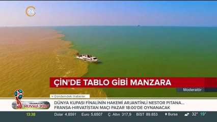 Çin'de tablo gibi manzara