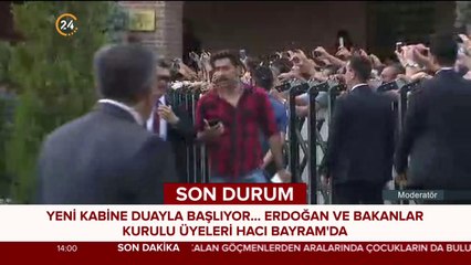 Başkan Erdoğan ve Kabine üyeleri Hacı Bayram'da