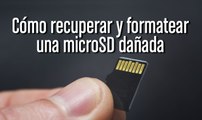 Cómo recuperar una tarjeta de memoria MicroSD dañada