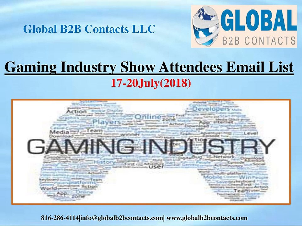 Gaming Industry Show Attendees Email List
