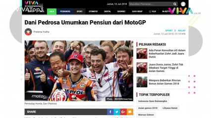 VIVA Top3 LRT Sumsel, Freeport Diakuisisi, Pedrosa Pensiun