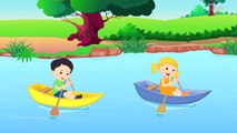 Row Row Row Your Boat | Nursery Rhyme And Childrens Songs | Kids Tv Nursery Rhymes
