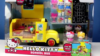 Hello Kitty School Bus Playset Stop Motion