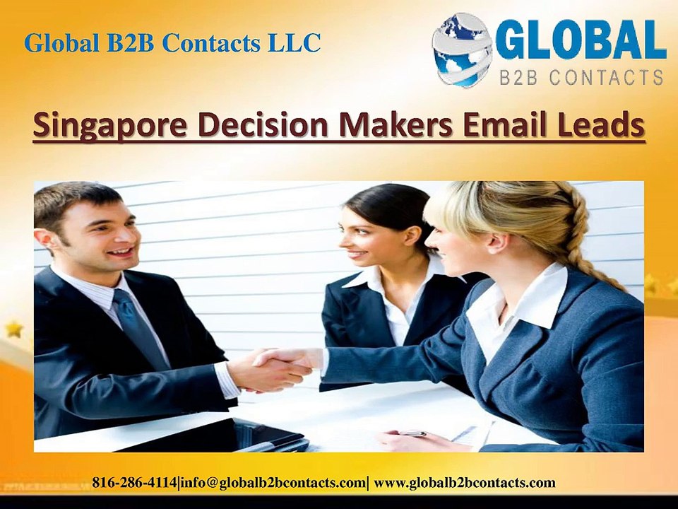 Singapore Decision Makers Email Leads