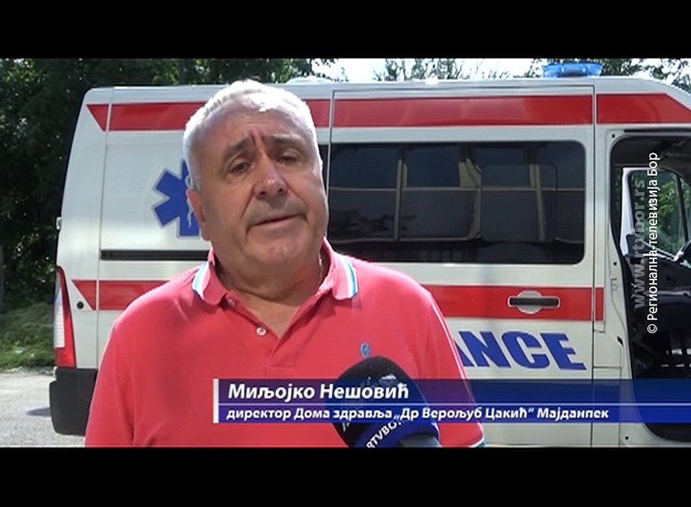 Novo sanitetsko vozilo za majdanpečki Dom zdravlja, 13.jul 2018. (RTV Bor)