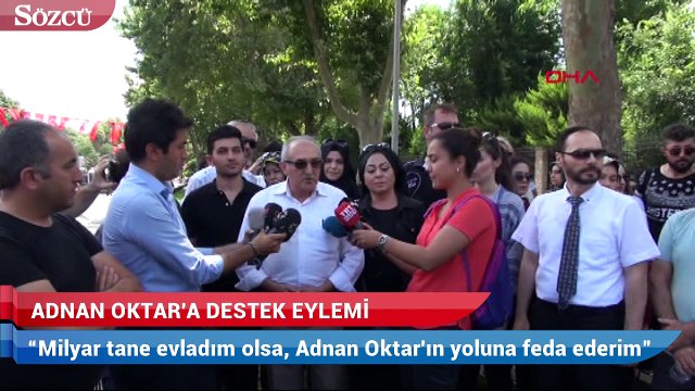 Adnan Oktar’a destek eylemi