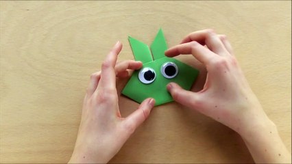 Osterhasen falten Origami Hasen basteln mit Kindern Geschenke für Ostern basteln mit Papier