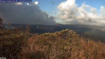 Kilauea Hawaii time-lapse of USGS camera on Fissure 8 with EDM