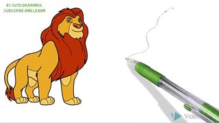How to Draw a Mufasa / Как нарисовать Муфасу
