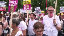 Londoners protest Trump's UK visit