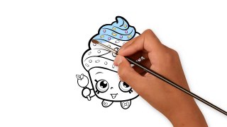 How To Draw cupcake queen shopkins Coloring Pages For Kids Learn Drawing And Coloring