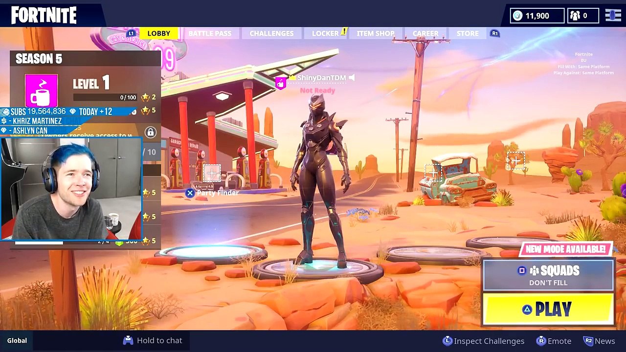 DanTDM Reacts to Fortnite Season 5 Battle Pass!!!