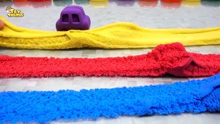 Skip to my Lou | Captain America Learn Colors with Kinetic Sand Shield Surprise Toys Songs for Kids