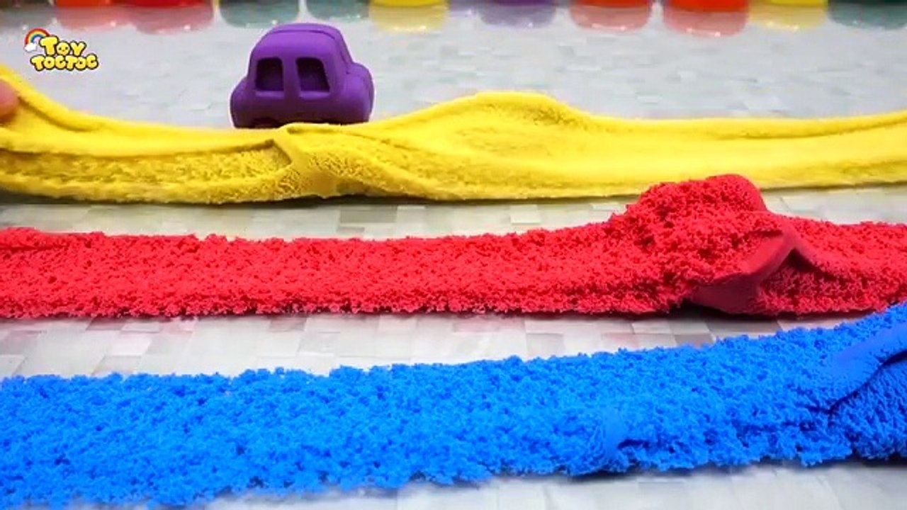 Skip to my Lou | Captain America Learn Colors with Kinetic Sand Shield Surprise Toys Songs for Kids