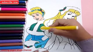 disney princess aurora cinderella christmas coloring pages from coloring pages shosh channel