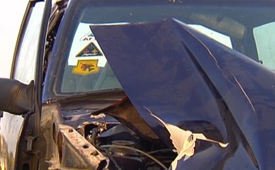 Mujer y su hijo resultaron golpeados en un accidente registrado en la vía a la costa