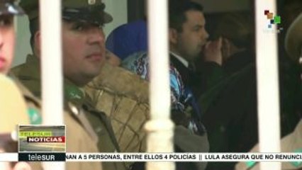 Estudiantes chilenos se solidarizan con el machi Celestino Córdova