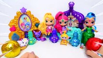 Shimmer and Shine Sparkle Dresses Making with Play Doh & Glitter / Surprise Toys for Kids