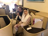 Nawaz, Maryam land in Lahore as PML-N rally heads towards airport