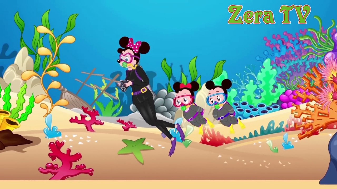 Mickey Mouse & Minnie Mouse Learn Colors Funny Story!! One Two Three Four Five Cartoon for Kids