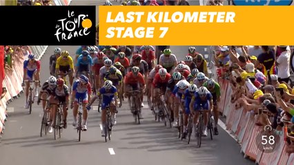 Last kilometer / Flamme rouge - Étape 7 / Stage 7 - Tour de France 2018