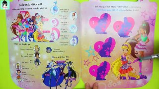 Sách chơi trò chơi, tô màu, dán hình Những Tiên Nữ Winx Thời trang #2 / Winx club book Ami Channel