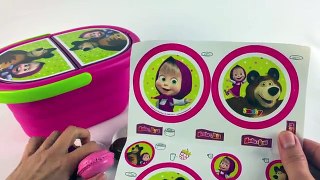❤ Masha and the Bear ❤ Picnic Basket Playset Unbox Toy Video Smoby Cesta ‪Маша и Медведь‬
