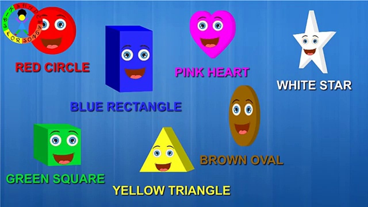 Red Heart, Yellow Star - Learn Shapes, Teach Shapes, Baby Toddler  Preshcool Songs Nursery Rhymes 