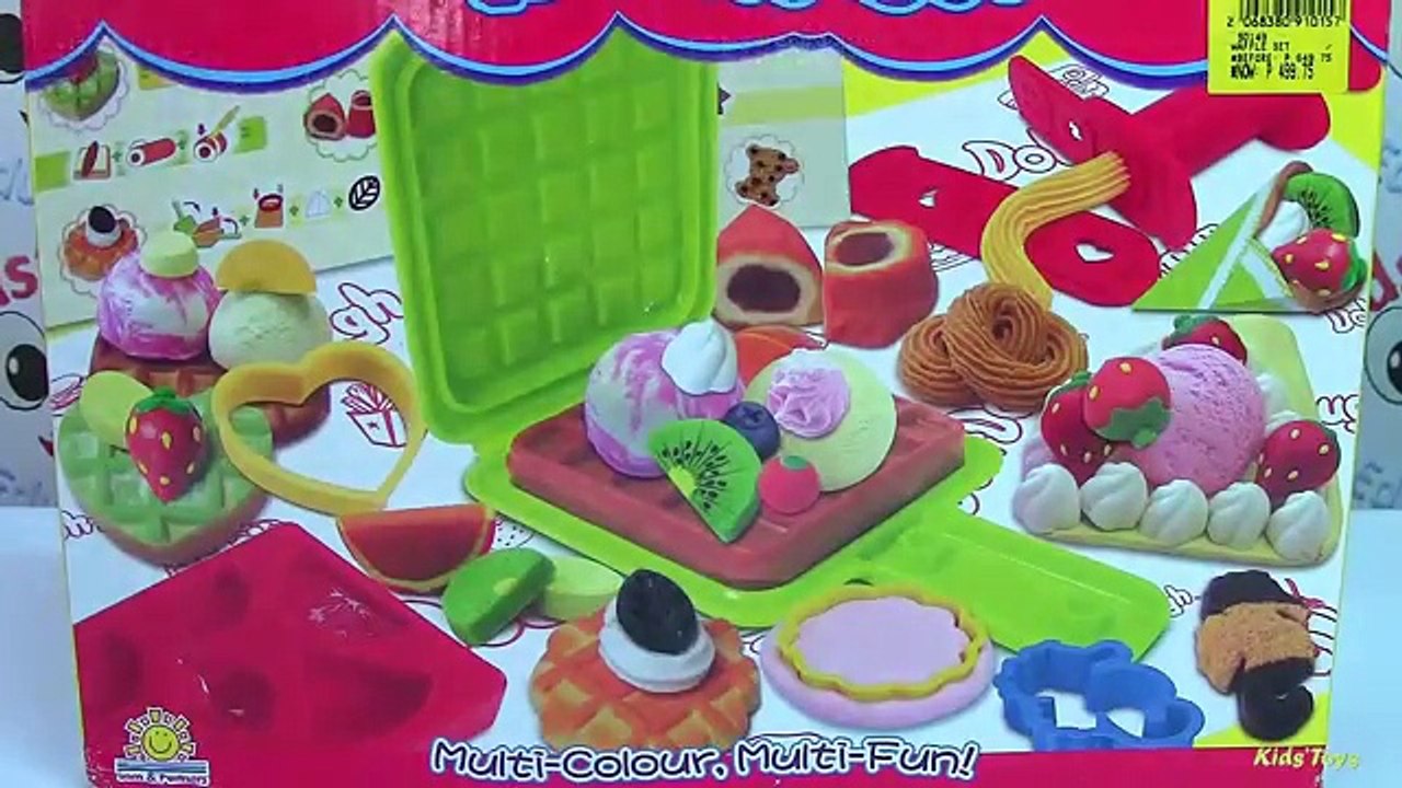 Doh-dough Waffle Set Make Waffle, Crepe, Cookie Play Dough