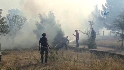 İzmir'deki Orman Yangınını Söndürme Çalışmaları Sürüyor