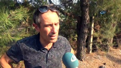 İzmir’deki orman yangınını söndürme çalışmaları sürüyor